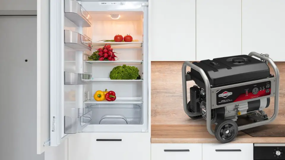 what size of generator to run refrigerator and freezer