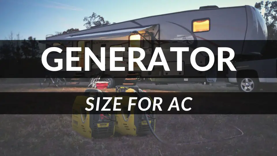 Generator size for RV AC